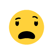 😨 Emoji Cara Asustada en Microsoft Windows 8.1.