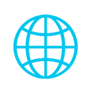 Émoji 🌐 Globe Avec Méridiens sur Microsoft Windows 8.1.