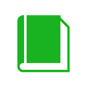 📗 Emoji Libro Verde en Microsoft Windows 8.1.