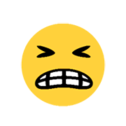😬 Emoji Rosto Expressando Desagrado na Microsoft Windows 8.1.