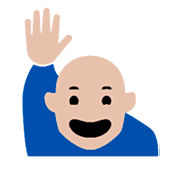 Émoji 🙋 Personne Qui Lève La Main sur Microsoft Windows 8.1.