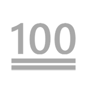 Emoji 💯 100 Punti su Microsoft Windows 8.1.