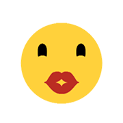 😙 Emoji küssendes Gesicht mit lächelnden Augen Microsoft Windows 8.1.