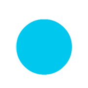 🔵 Emoji Círculo Azul Grande en Microsoft Windows 8.1.