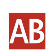 🆎 Emoji Großbuchstaben AB in rotem Quadrat Microsoft Windows 8.1.