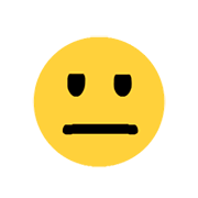 😐 Emoji Rosto Neutro na Microsoft Windows 8.1.