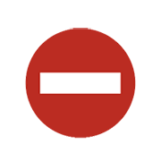 Emoji ⛔ Segnale Di Divieto Di Accesso su Microsoft Windows 8.1.