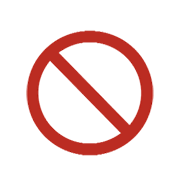 Émoji 🚫 Symbole D’interdiction sur Microsoft Windows 8.1.