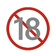 Emoji 🔞 Simbolo Di Divieto Ai Minorenni su Microsoft Windows 8.1.