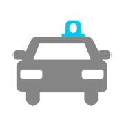 🚔 Emoji Vorderansicht Polizeiwagen Microsoft Windows 8.1.