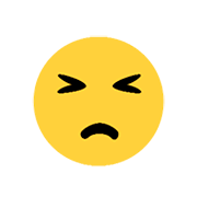 Emoji 😣 Faccina Perseverante su Microsoft Windows 8.1.
