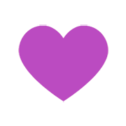 💜 Emoji Corazón Morado en Microsoft Windows 8.1.