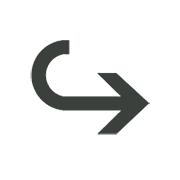 Émoji ↪️ Flèche Courbe Droite sur Microsoft Windows 8.1.