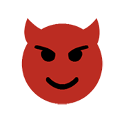 😈 Emoji Cara Sonriendo Con Cuernos en Microsoft Windows 8.1.