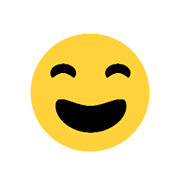 😄 Emoji Cara Sonriendo Con Ojos Sonrientes en Microsoft Windows 8.1.