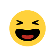 😆 Emoji Rosto Risonho Com Olhos Semicerrados na Microsoft Windows 8.1.