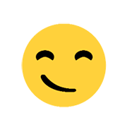 😏 Emoji selbstgefällig grinsendes Gesicht Microsoft Windows 8.1.