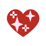 💖 Emoji Corazón Brillante en Microsoft Windows 8.1.
