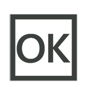 🆗 Emoji Großbuchstaben OK in blauem Quadrat Microsoft Windows 8.1.