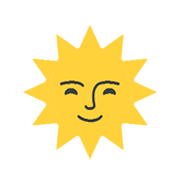 🌞 Emoji Sol Con Cara en Microsoft Windows 8.1.