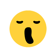 😫 Emoji Cara Cansada en Microsoft Windows 8.1.