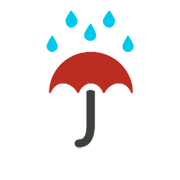 ☔ Emoji Paraguas Con Gotas De Lluvia en Microsoft Windows 8.1.