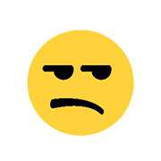 😒 Emoji verstimmtes Gesicht Microsoft Windows 8.1.