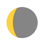 Emoji 🌘 Luna Calante su Microsoft Windows 8.1.