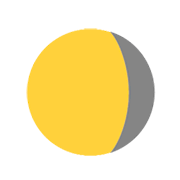 🌖 Emoji Lua Minguante Convexa na Microsoft Windows 8.1.