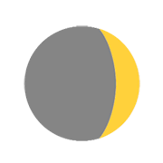🌒 Emoji Luna Creciente en Microsoft Windows 8.1.