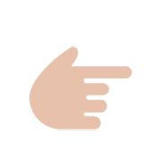 👉 Emoji Dorso De Mano Con índice A La Derecha en Microsoft Windows 8.1.