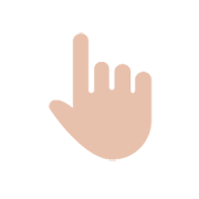 👆 Emoji nach oben weisender Zeigefinger von hinten Microsoft Windows 8.1.