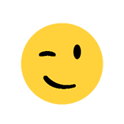 Emoji 😉 Faccina Che Fa L’occhiolino su Microsoft Windows 8.1.