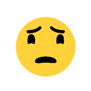 Emoji 😟 Faccina Preoccupata su Microsoft Windows 8.1.