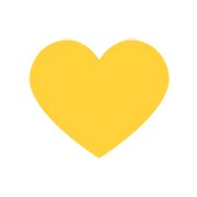 💛 Emoji Coração Amarelo na Microsoft Windows 8.1.