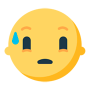 Emoji 😥 Faccina Delusa Ma Sollevata su Mozilla Firefox OS 2.5.