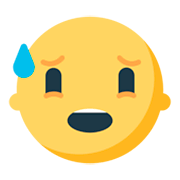 Emoji 😰 Faccina Blu Sudata su Mozilla Firefox OS 2.5.