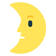 🌛 Emoji Luna De Cuarto Creciente Con Cara en Mozilla Firefox OS 2.5.