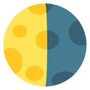 Emoji 🌗 Ultimo Quarto Di Luna su Mozilla Firefox OS 2.5.