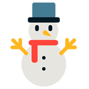⛄ Emoji Muñeco De Nieve en Mozilla Firefox OS 2.5.