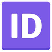 Großbuchstaben ID in lila Quadrat Mozilla Firefox OS 2.5.