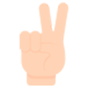 ✌️ Emoji Mão Em V De Vitória na Mozilla Firefox OS 2.5.