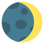 🌒 Emoji erstes Mondviertel Mozilla Firefox OS 2.5.