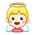 👼 Emoji Bebé ángel en Samsung Experience 8.0.