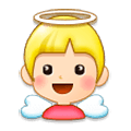 👼🏻 Emoji Bebé ángel: Tono De Piel Claro en Samsung Experience 8.0.