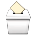 Émoji ☐ Urne électorale sur Samsung Experience 8.0.