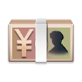Emoji 💴 Banconota Yen su Samsung Experience 8.0.