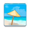 Emoji 🏖️ Spiaggia Con Ombrellone su Samsung Experience 8.0.