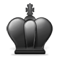 ♚ Emoji Rey de color negro de ajedrez en Samsung Experience 8.0.