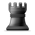 ♜ Emoji Peça de xadrez torre preta na Samsung Experience 8.0.